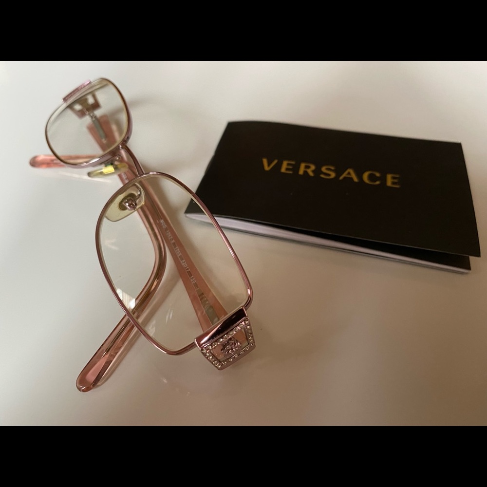 Clear lenses Versace glasses
